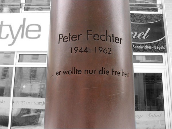 in memory of Peter Fechter